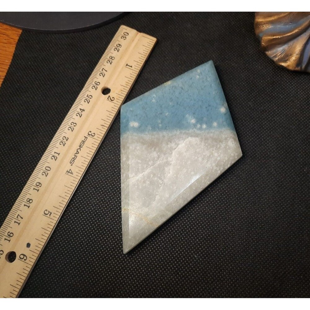 Rare Carved Trolleite Quartz Crystal Diamond